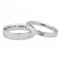 Платиновое обручальное кольцо 900 пробы 110189