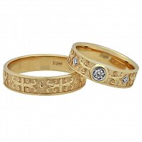 Комплект обручальных колец 585 пробы 120176