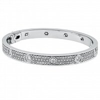 Браслет с бриллиантами из золота 750 пробы 7777-34